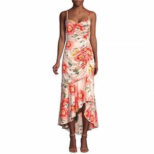 Parker Black Floral Sequin Embellished Dress Size 14 – Elegant Sleeveless Gown